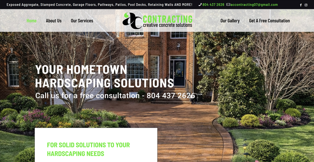 AC Contracting LLC, Concrete Contracting Richmond, Virginia