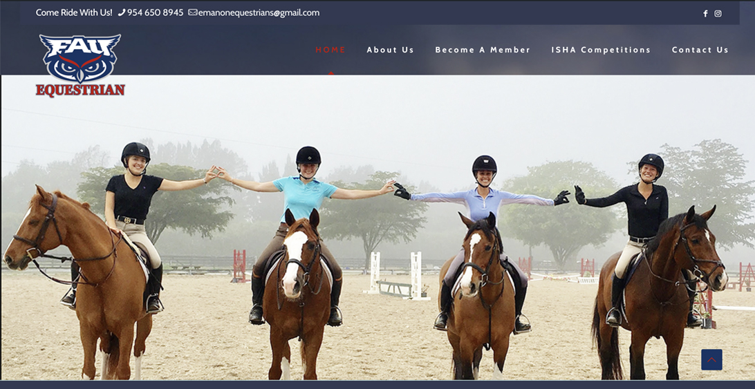 Florida Atlantic University Equestrian Website